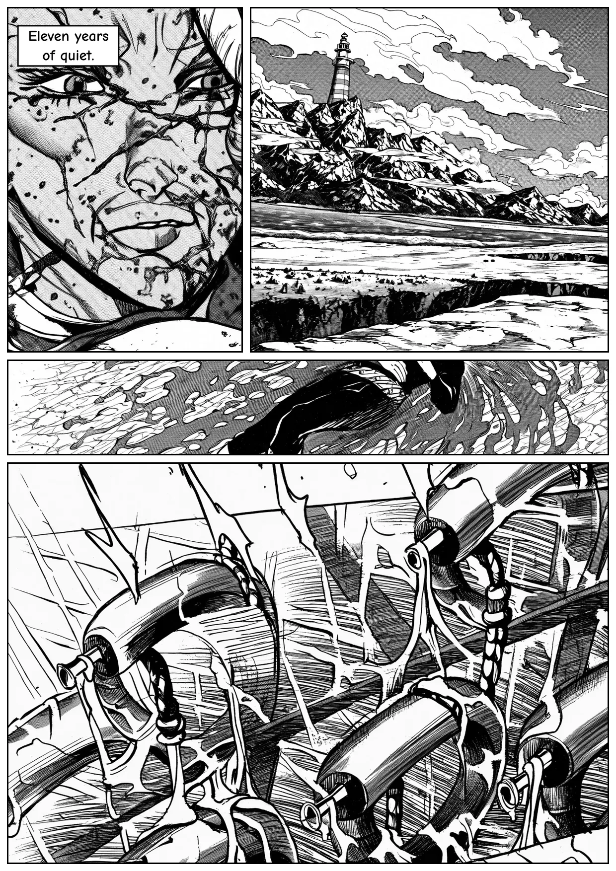 JoJo-style demo page one: same story, first page